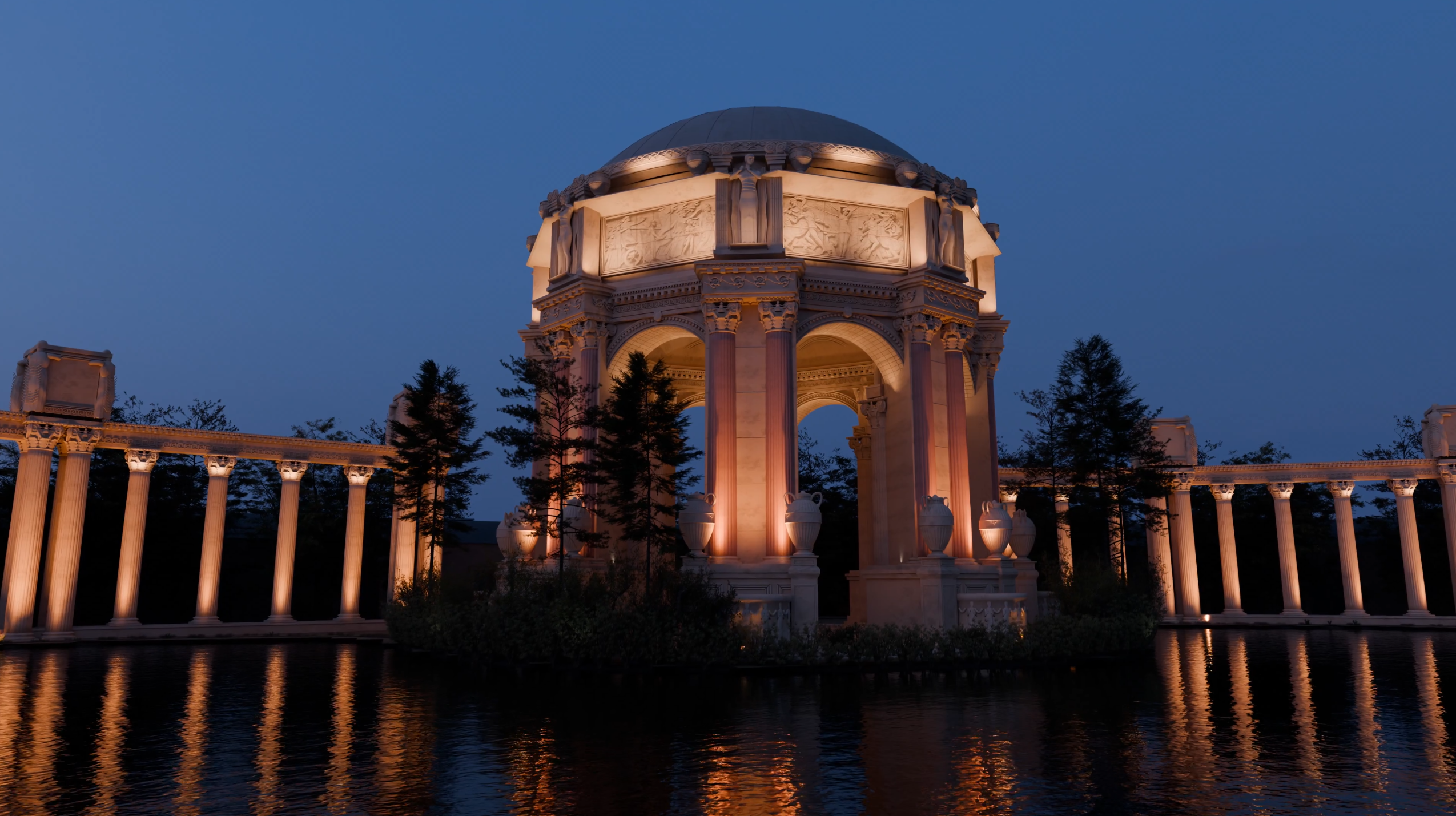 Astra's Blender reconstruction of the Palace of Fine Arts